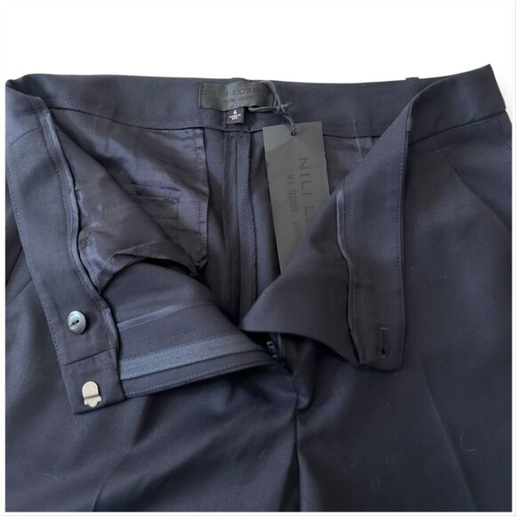 NILI LOTAN Colmar Wool-blend Twill Slim-leg Pants In Midnight Blue, NWT, Size 6 - Picture 11 of 15